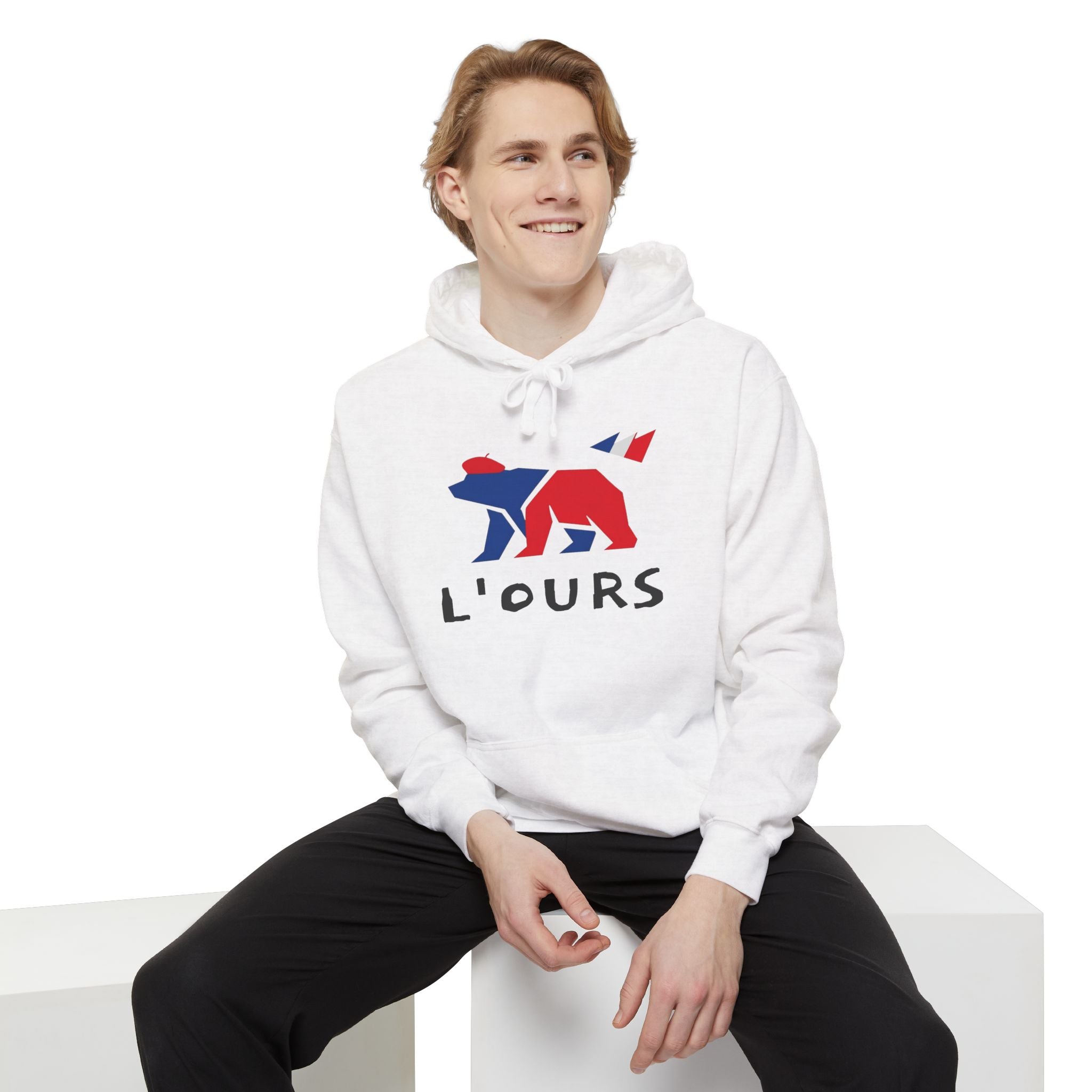 French Bear Premium Hoodie