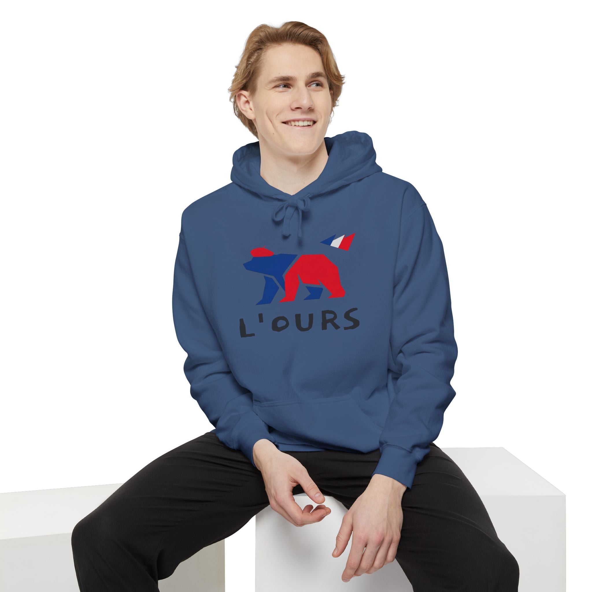 French Bear Premium Hoodie