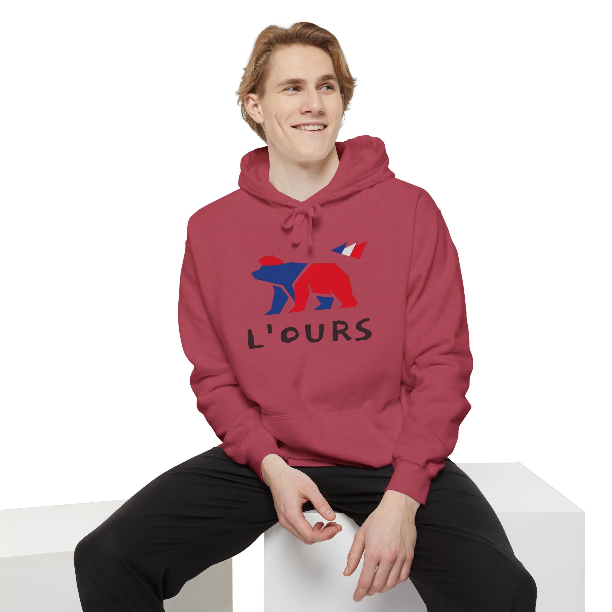 French Bear Premium Hoodie