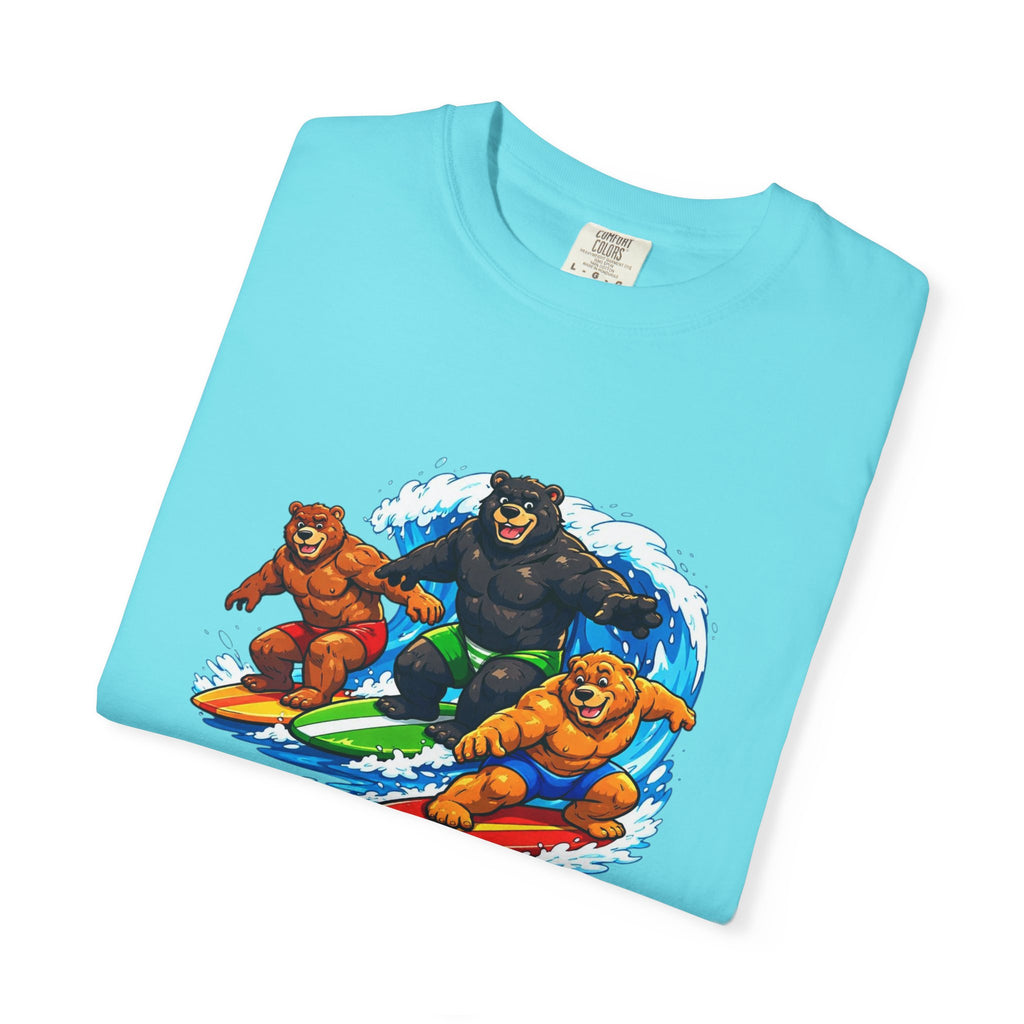 Surfing Bears Beach T-Shirt — Vintage Surf Bear Graphic