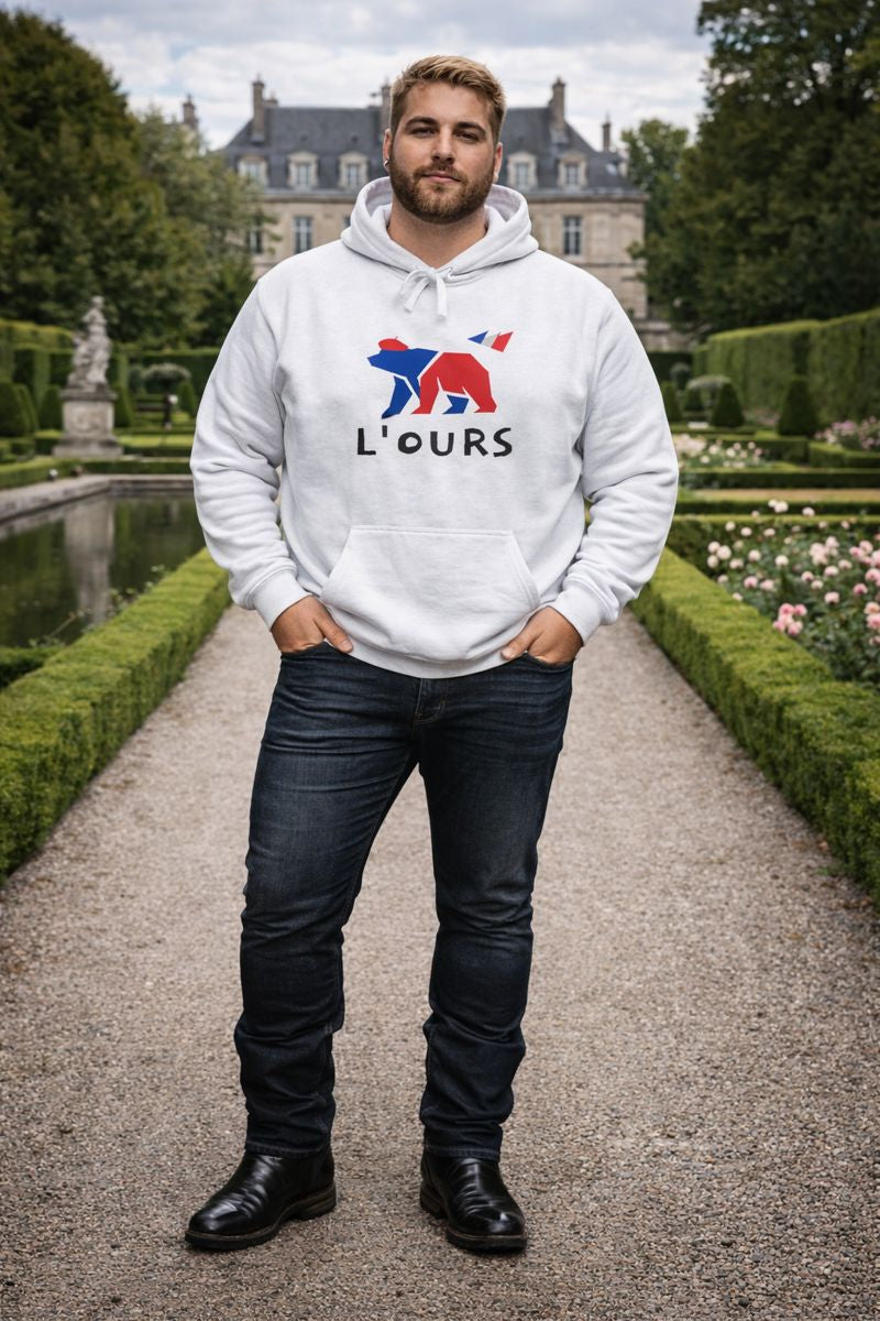 French Bear Premium Hoodie