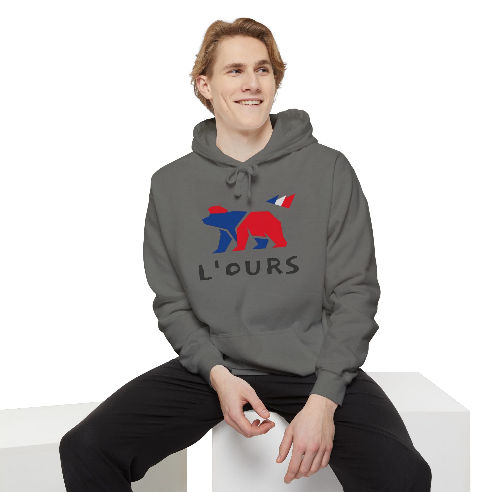 French Bear Premium Hoodie