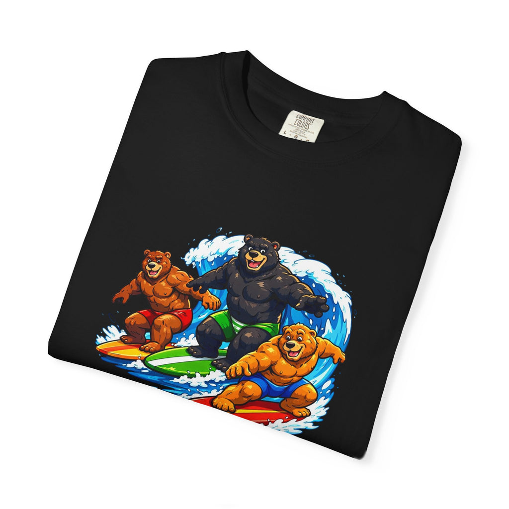Surfing Bears Beach T-Shirt — Vintage Surf Bear Graphic