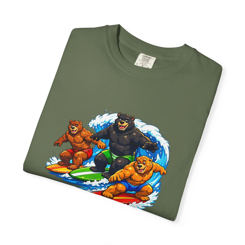 Surfing Bears Beach T-Shirt — Vintage Surf Bear Graphic