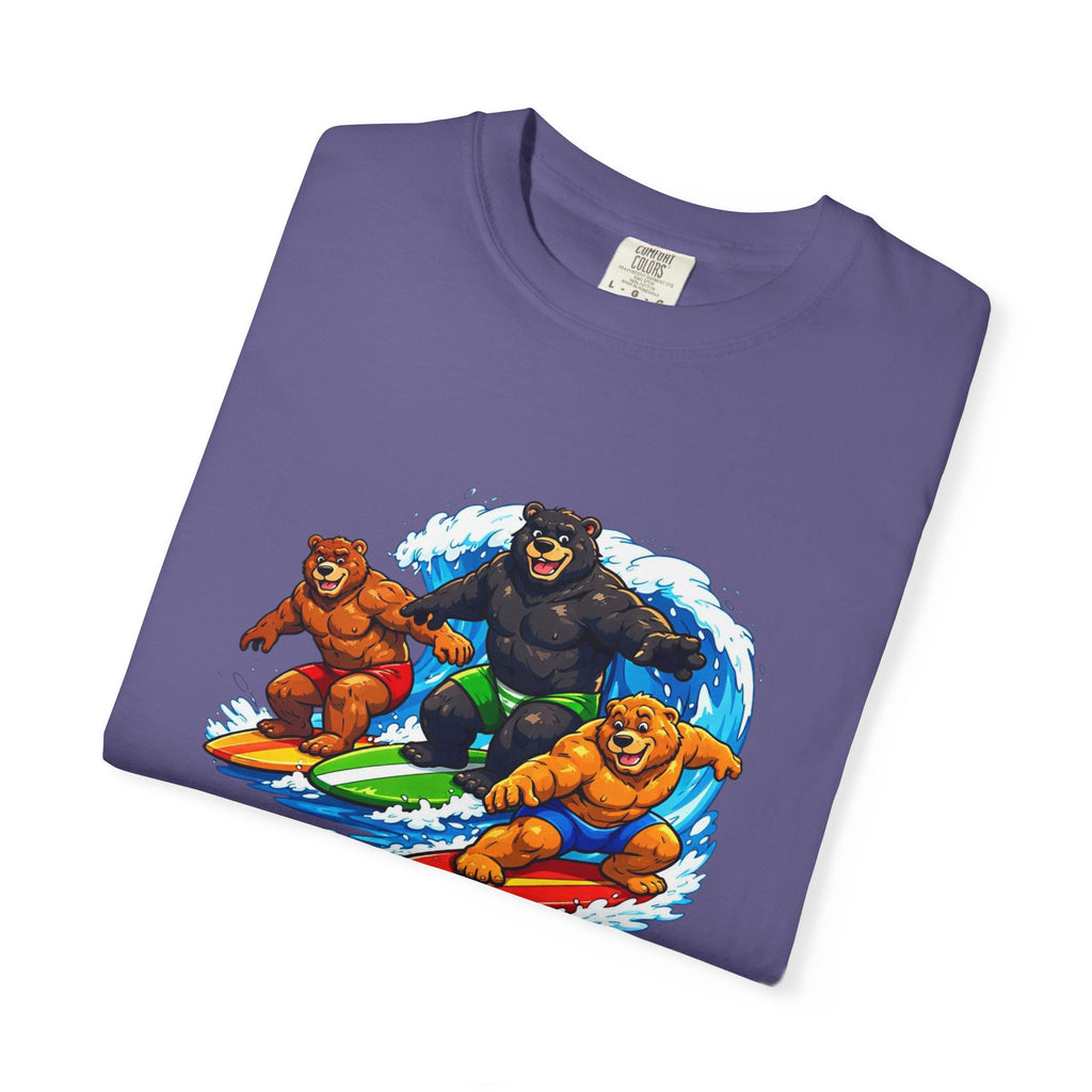Surfing Bears Beach T-Shirt — Vintage Surf Bear Graphic